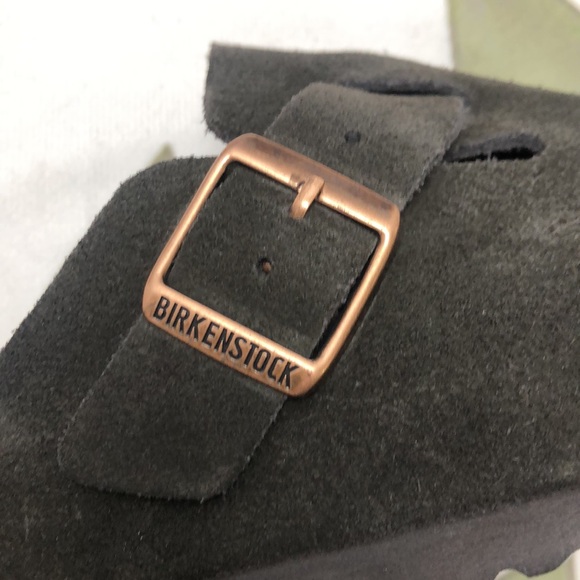 NWT Women's Mocha Suede Birkenstock Boston Shoes - Narrow Fit - Picture 6 of 8